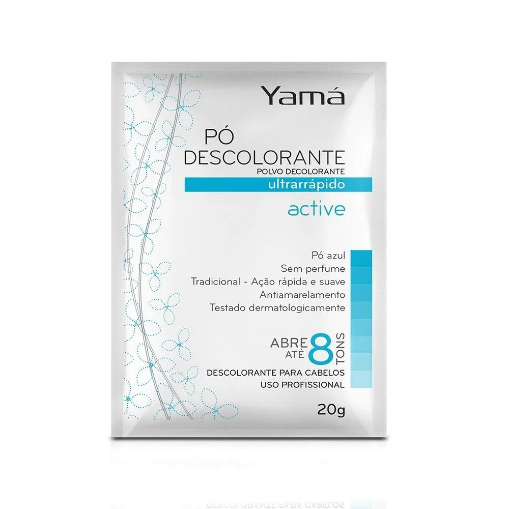 Descolorante em Pó Yamá Tradicional 20g - Embalagem com 12 unidades