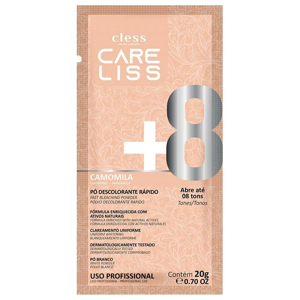 Descolorante em Pó Care Liss Camomila 20g - Embalagem com 12 unidades