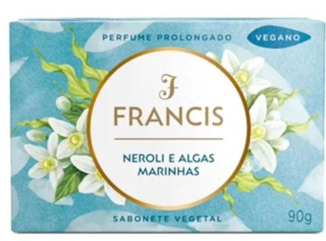 Sabonete Francis Luxo Neroli e Algas Marinhas 90g - Embalagem com 12 unidades