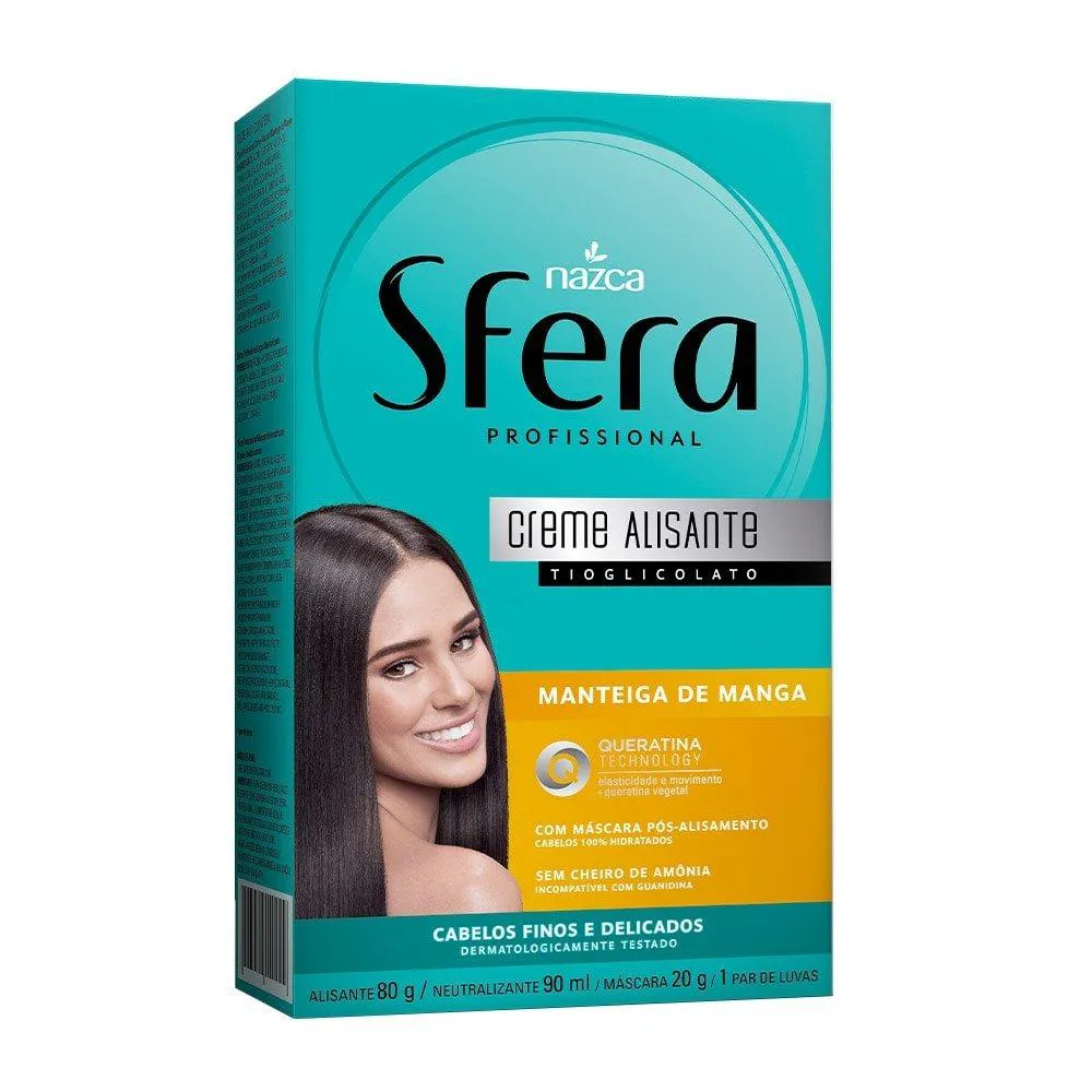 Alisante em Creme Sfera Manteiga de Manga/queratina