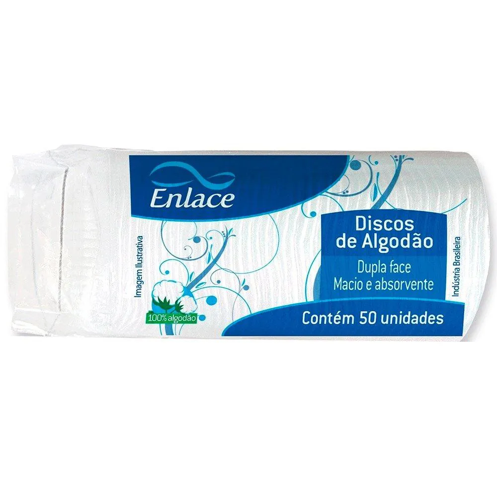 Algodão Enlace Disco 24 Embalagens com 50 unidades