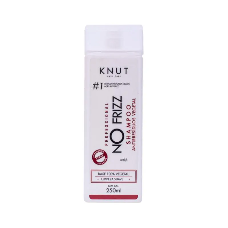 Knut No Frizz Shampoo Antiresiduos Vegetal 250ml