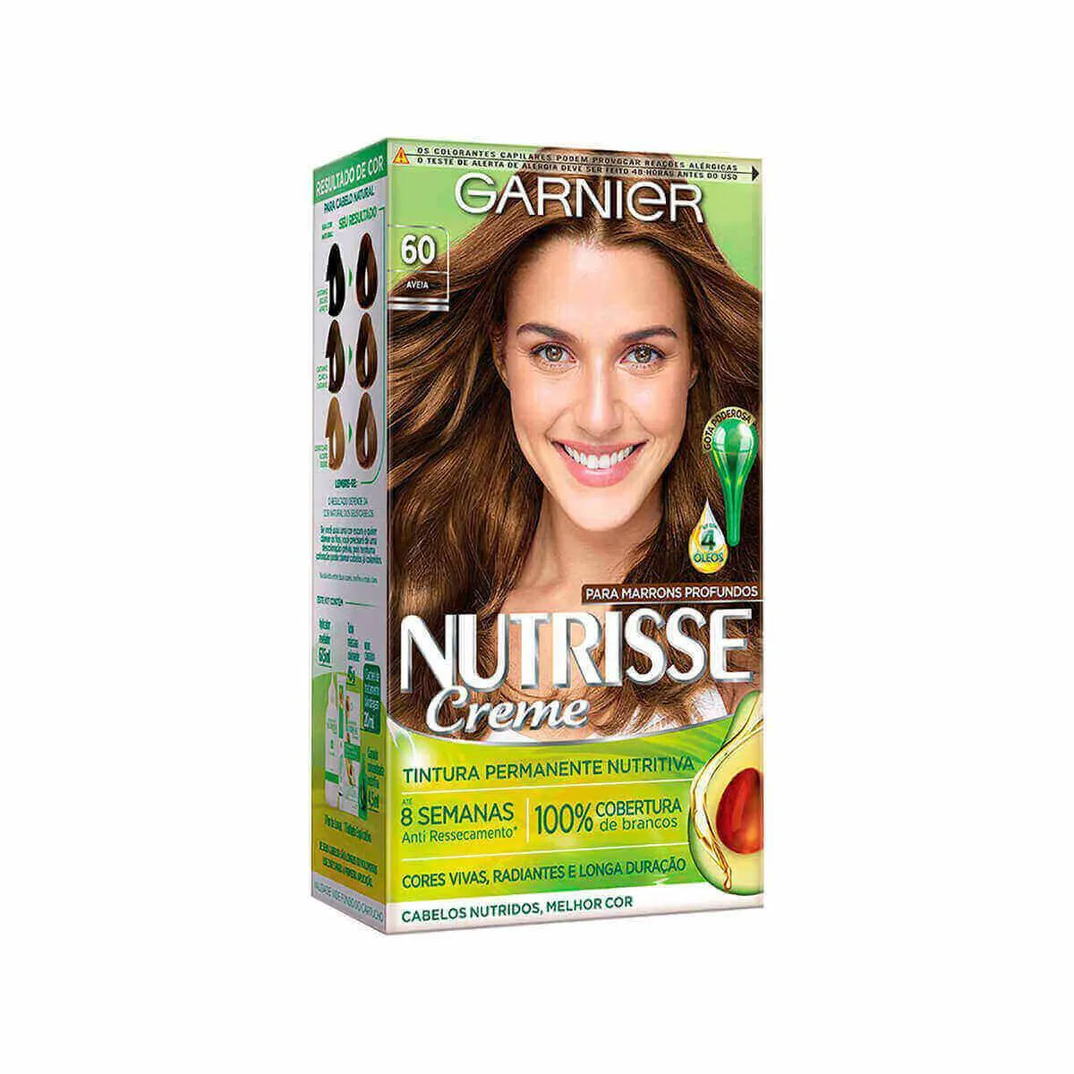 Tinta de Cabelo Permanente Nutrisse Creme - 60 Aveia