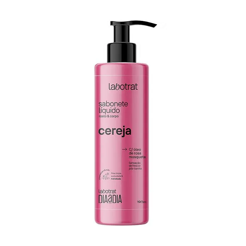 Sabonete Líquido Rosto Corpo Cereja Labotrat 190ml