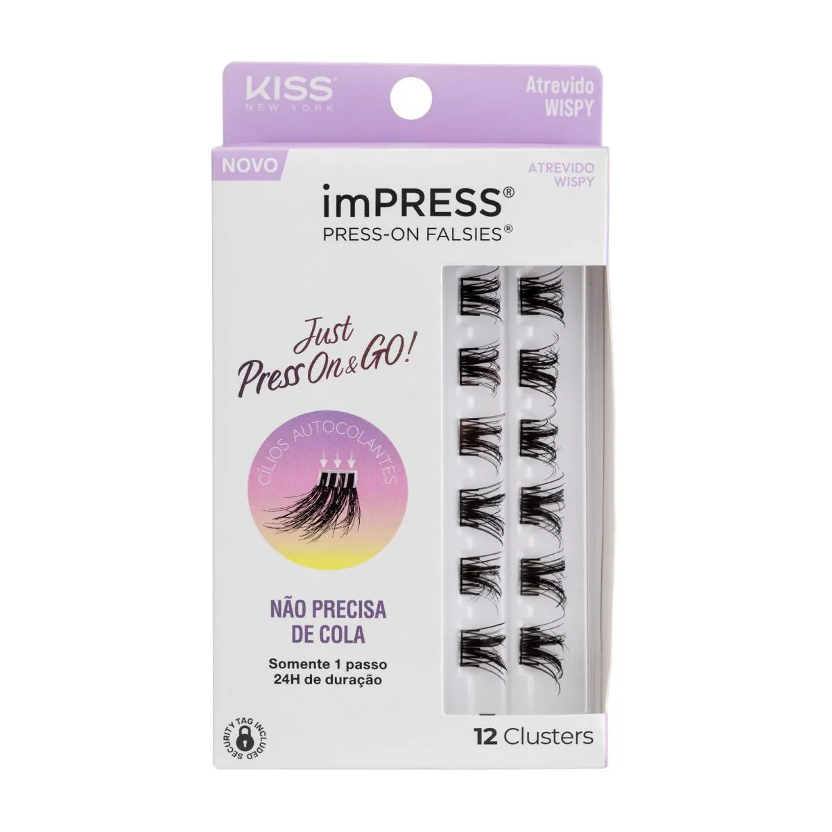 Cílios Postiços imPRESS Mini REFIL Atrevido Wispy - Kiss New York