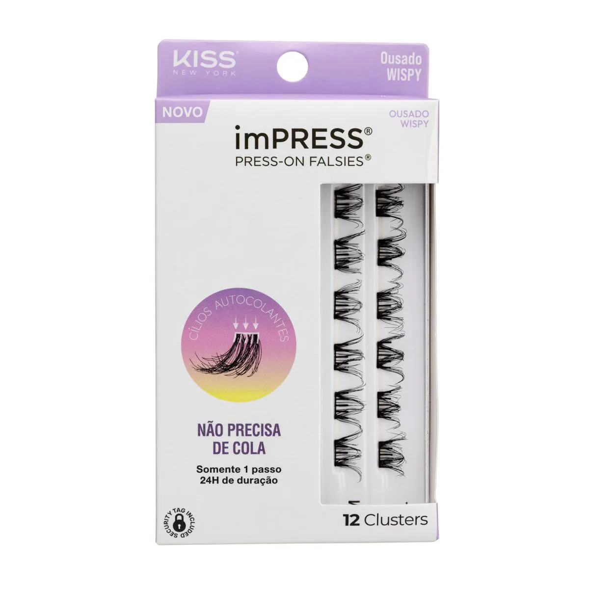 Cílios Postiços imPRESS Mini REFIL Ousado Wispy - Kiss New York