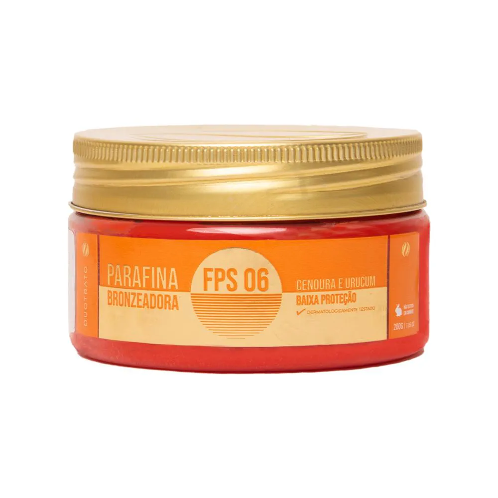 Parafina Bronzeadora Duotrato 200g - Cenoura e Urucum