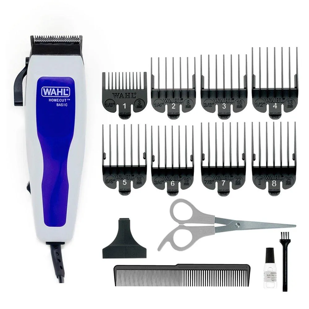 Máquina de Cortar Cabelo Wahl Home - Cut Basic com Alavanca de Ajuste, 8 Pentes de Corte 110