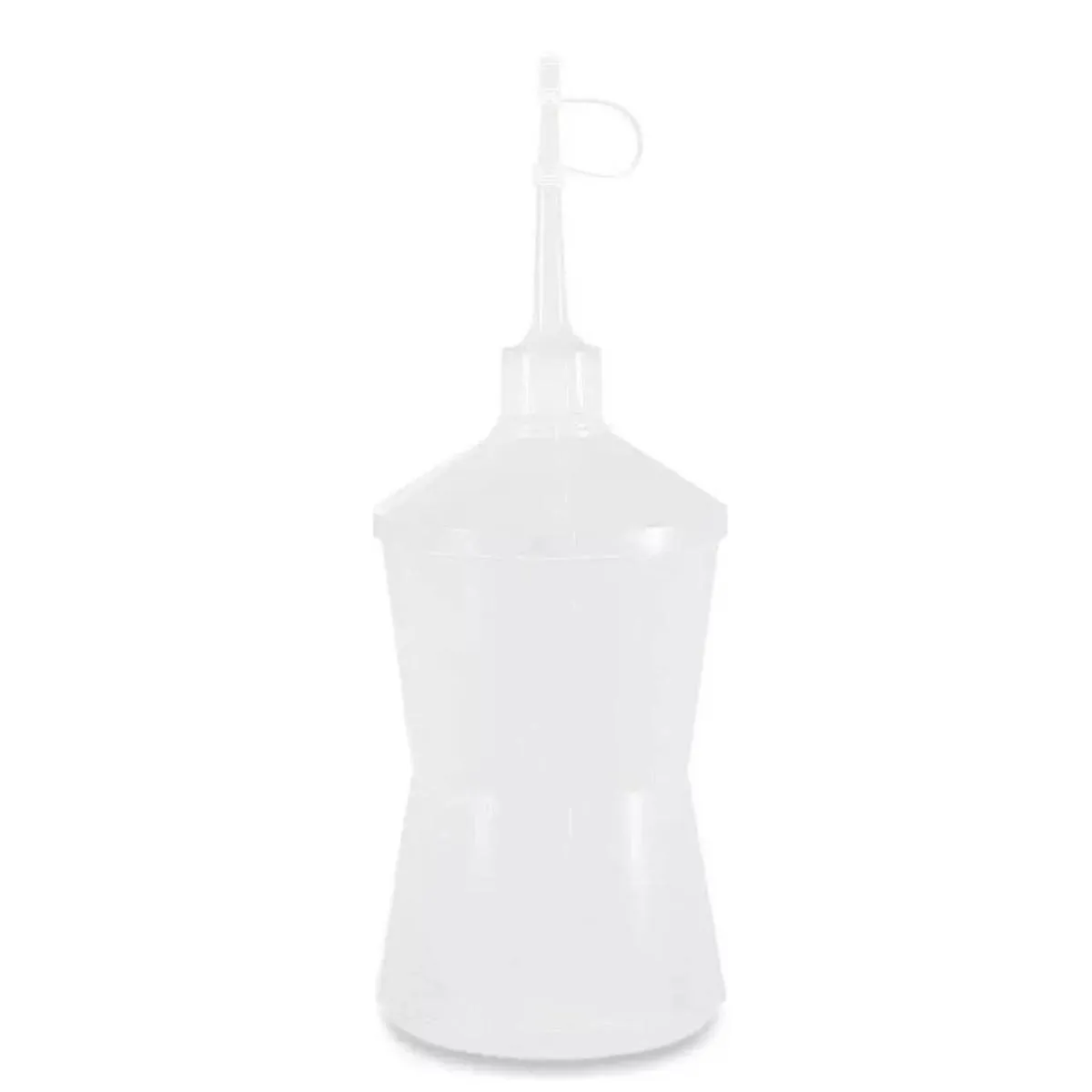Almotolia Plástica Transparente Frasco 500 Ml com Bico Reto