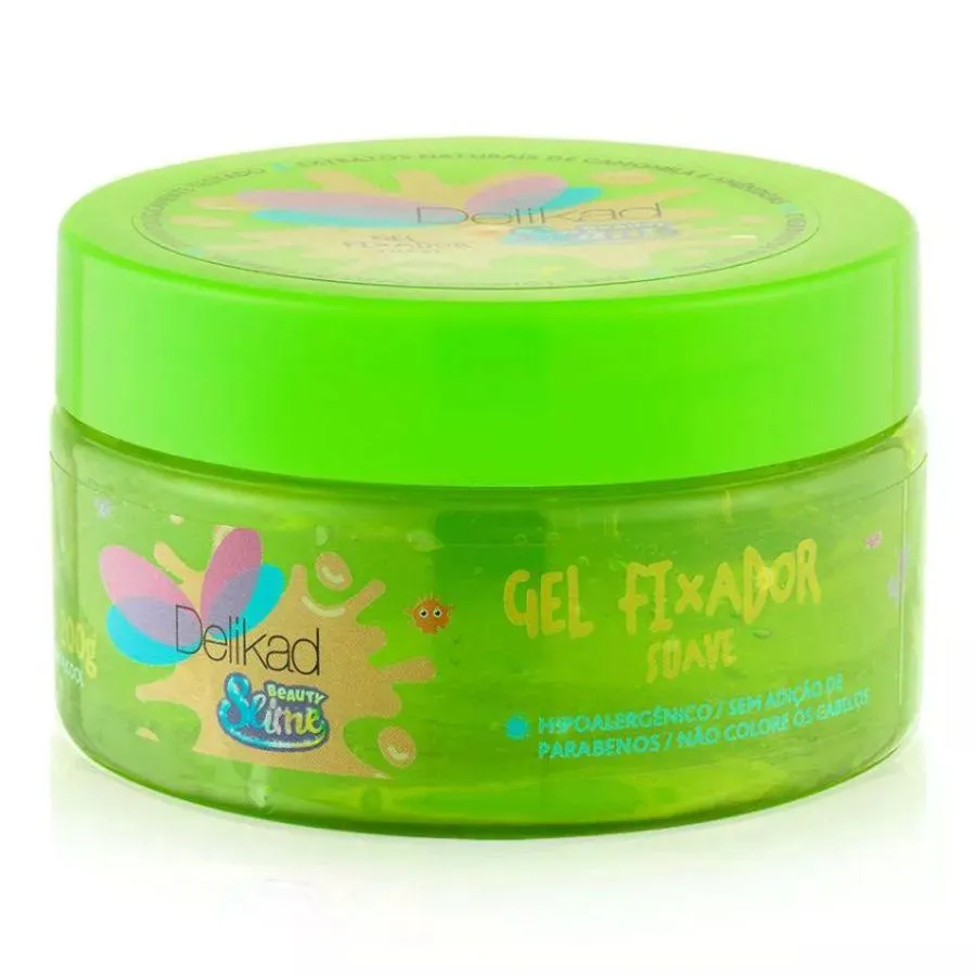 Gel Fixador Suave Beauty Slime Verde Neon 200g
