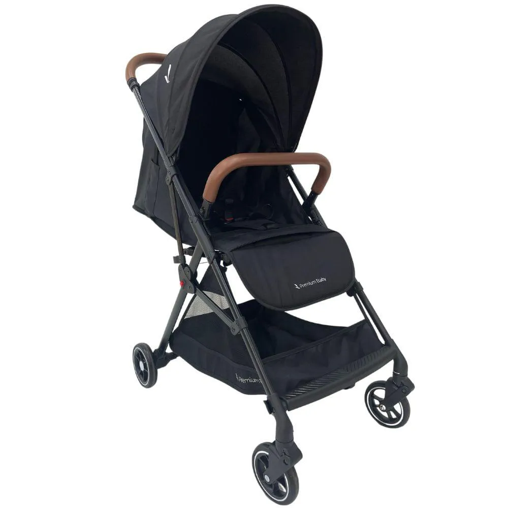 Carrinho de Bebê Passeio Compacto Zurich Pt/Mr Premium Baby
