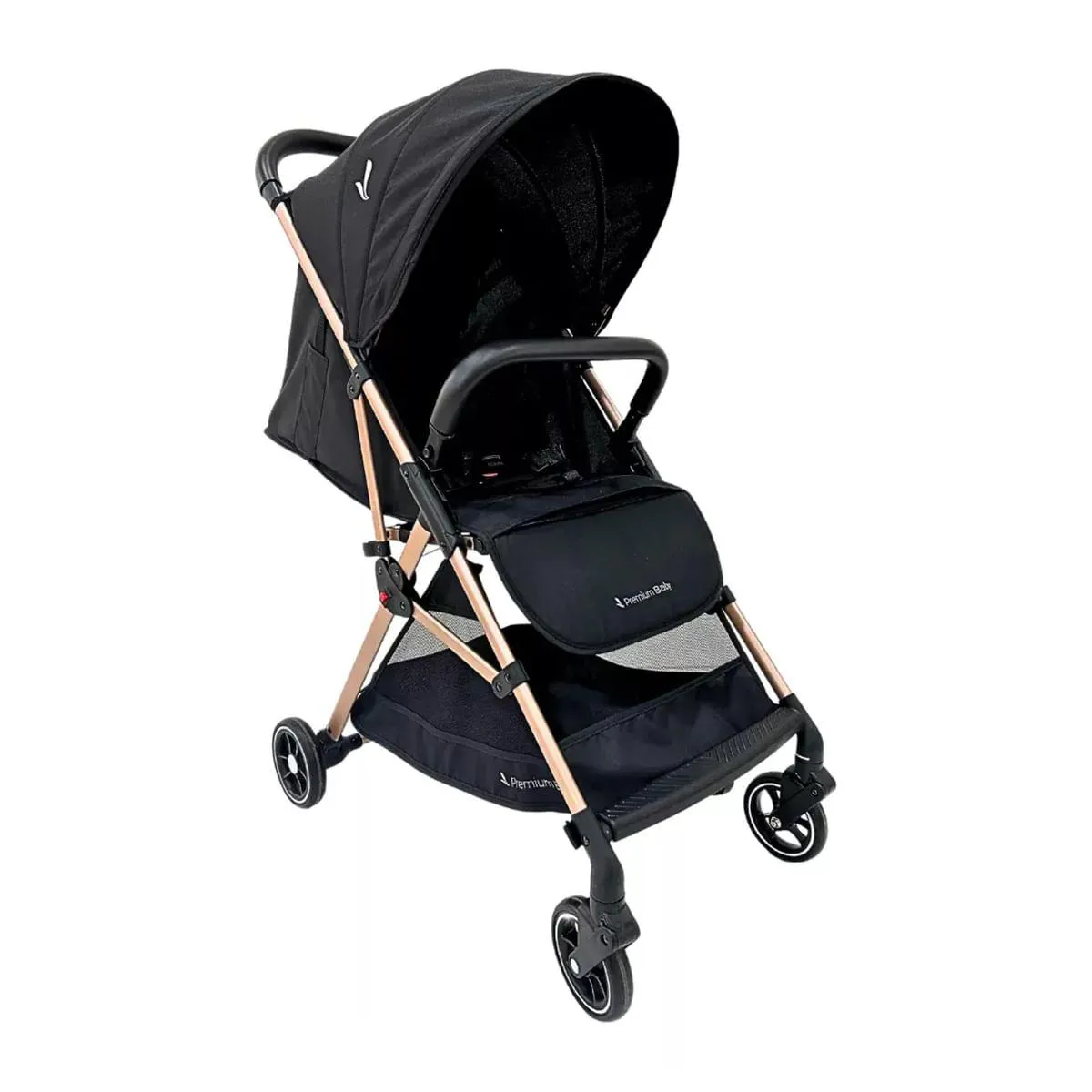 Carrinho de Bebê Passeio Compacto Zurich Pt/Gd Premium Baby