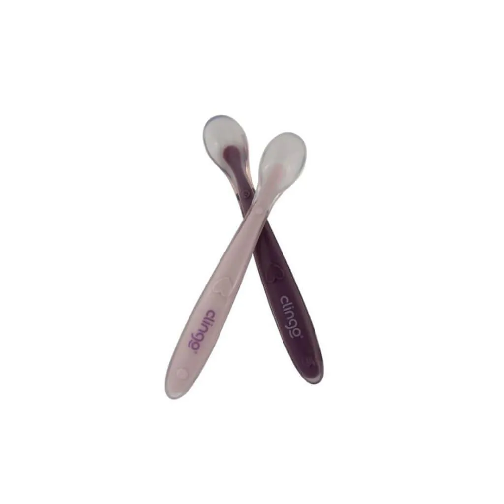 Colher Silicone Premium Colors Rose 2un - Clingo