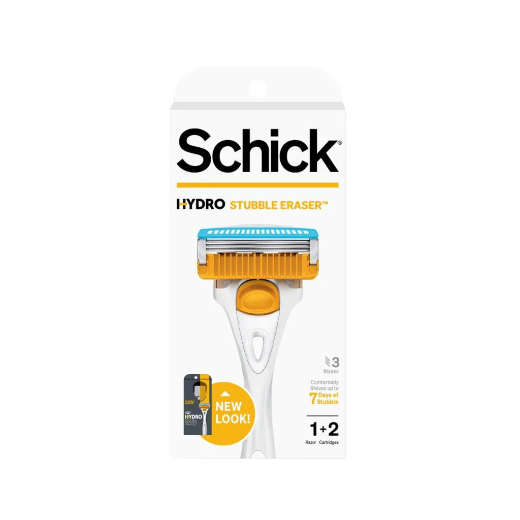Barbeador Schick Hydro Stubble Eraser 3 Lâminas C/ Refis
