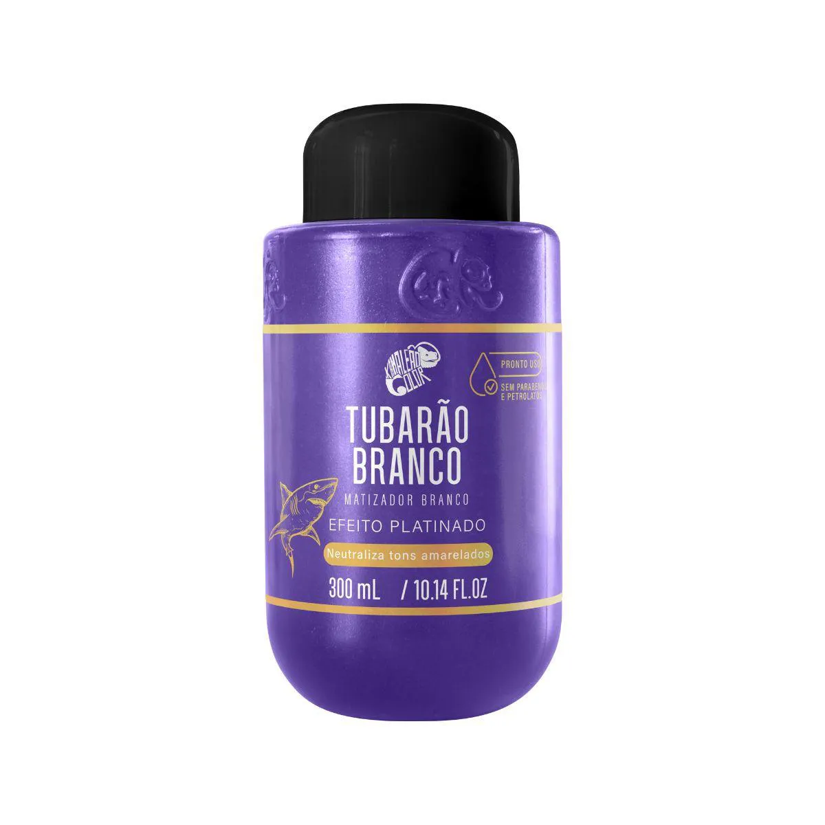 Matizador Pronto Uso Tubarão Branco Efeito Platinado Kamaleão Color 300ml