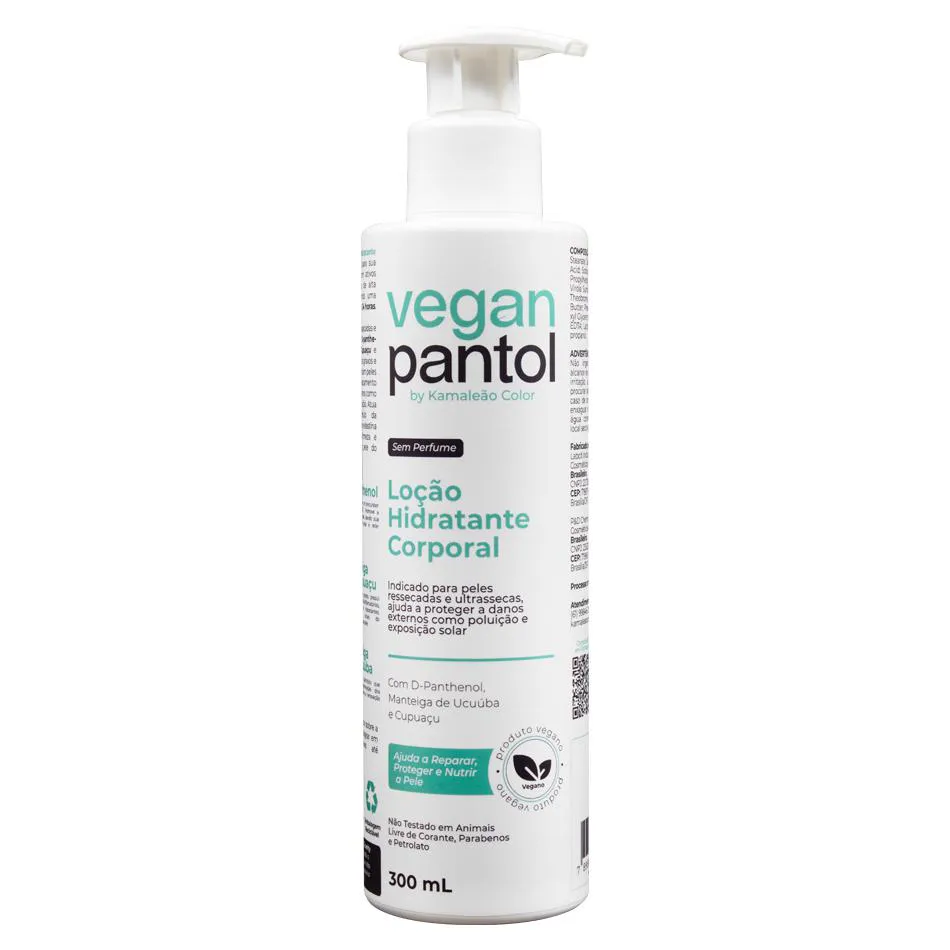 Hidratante Corporal Veganpantol Kamaleão Color 300ML