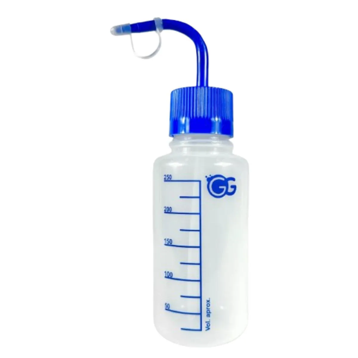 Pisseta Graduada 250 Ml com Bico Curvo Laboratorio,estética