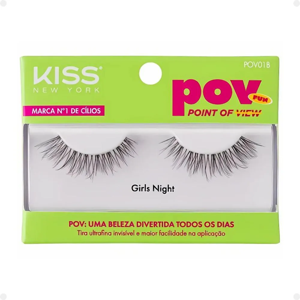 Cílios Postiços Kiss New York Pov Girls Night Pov01b