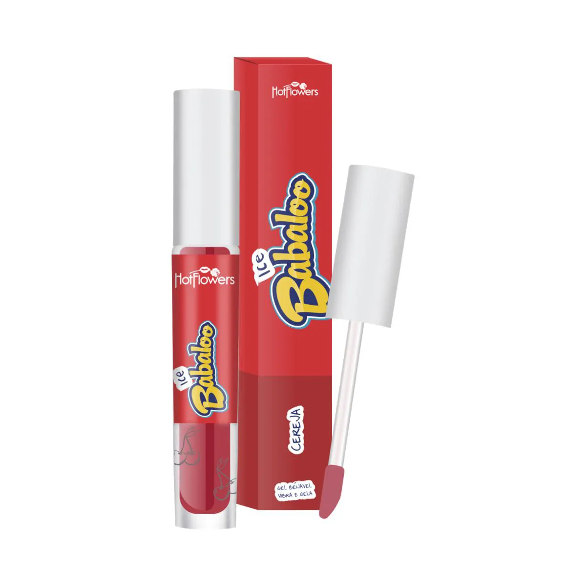Gloss Labial Ice com Glitter Cereja 15g