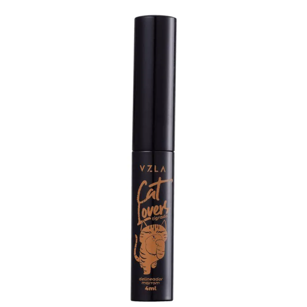 Vz- 40 Vizzela Cat Lovers Marrom - Delineador Líquido 4ml