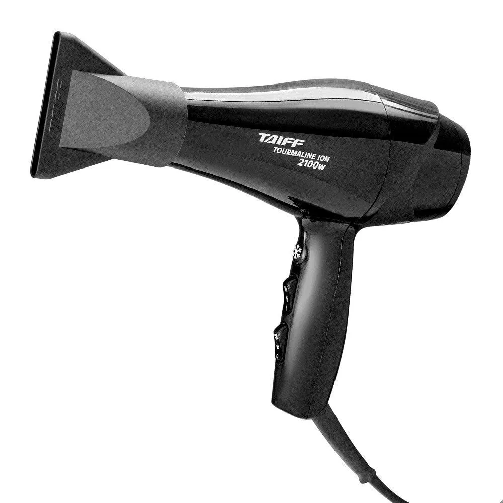 Secador de Cabelo Taiff Tourmaline Íon - 2 Velocidades, 4 Temperaturas, 2100w, Preto 220