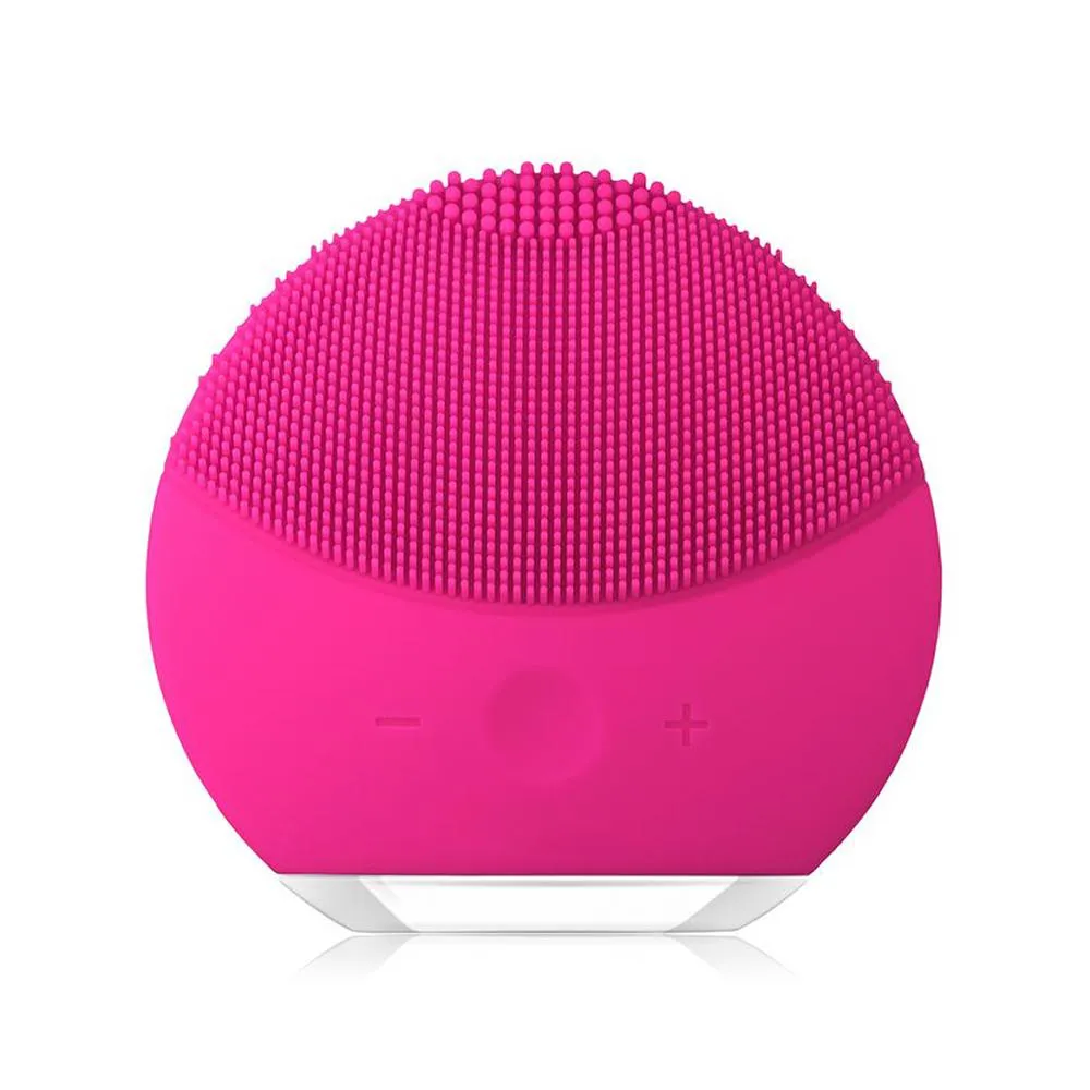 Esponja Elétrica Massageadora para Limpeza Facial e de Pele - Forclean - Rosa Shock