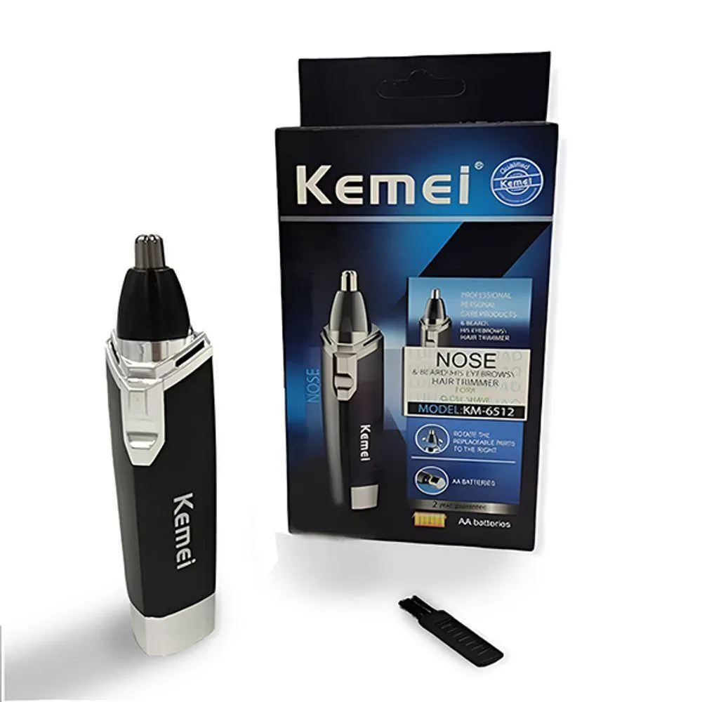 Kemei Km-6512 Aparador de Pelos Elétrico para Nariz Ouvido e Sobrancelha Profissional
