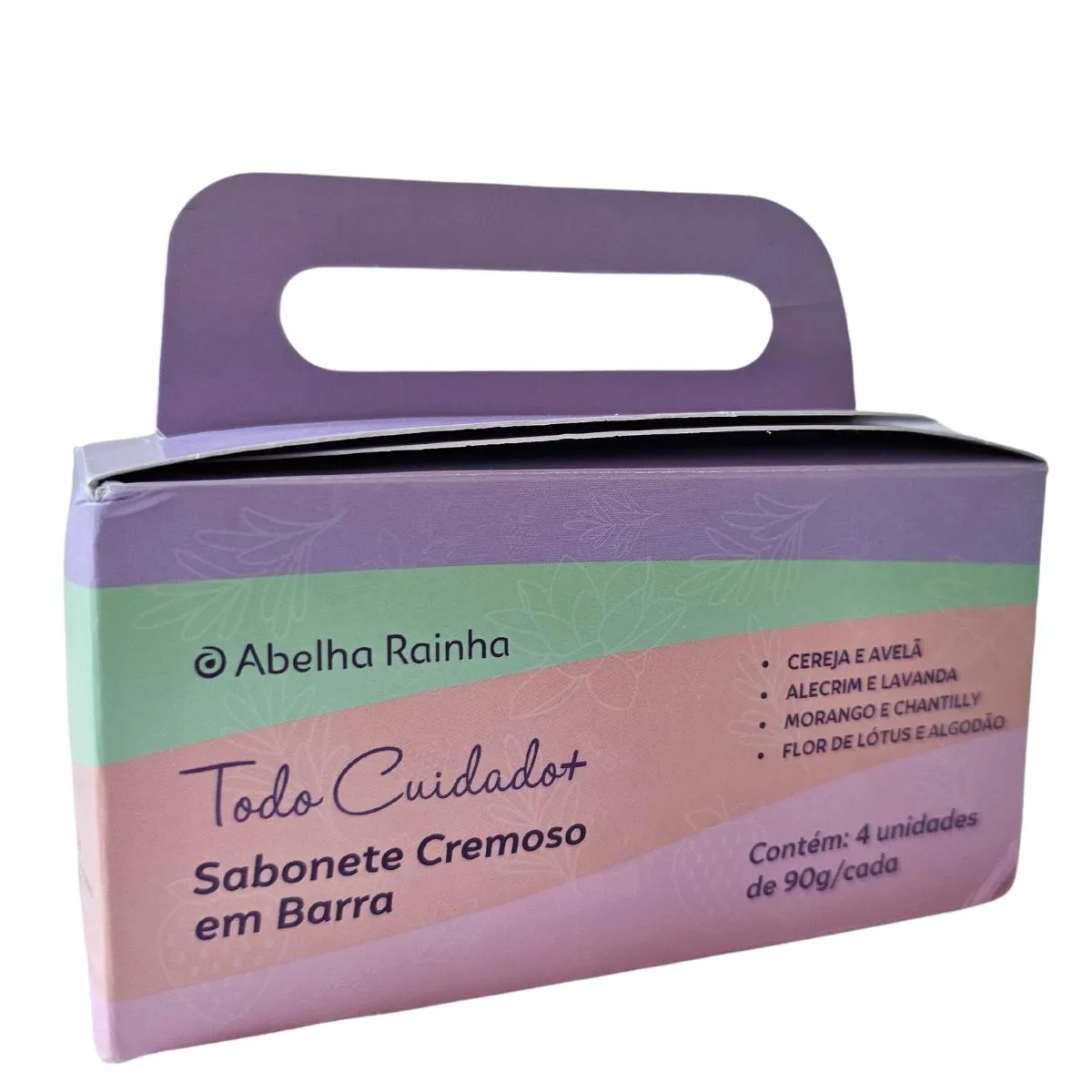 4 Sabonetes Barra Todo Cuidado + Abelha Rainha 90g Cada