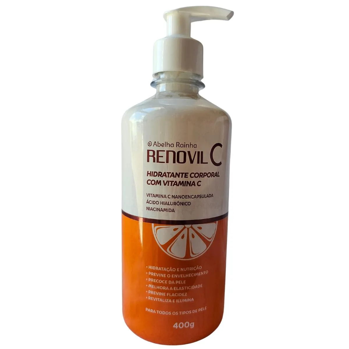 Hidratante Corporal com Vitamina C Renovil C Abelha Rainha 400g