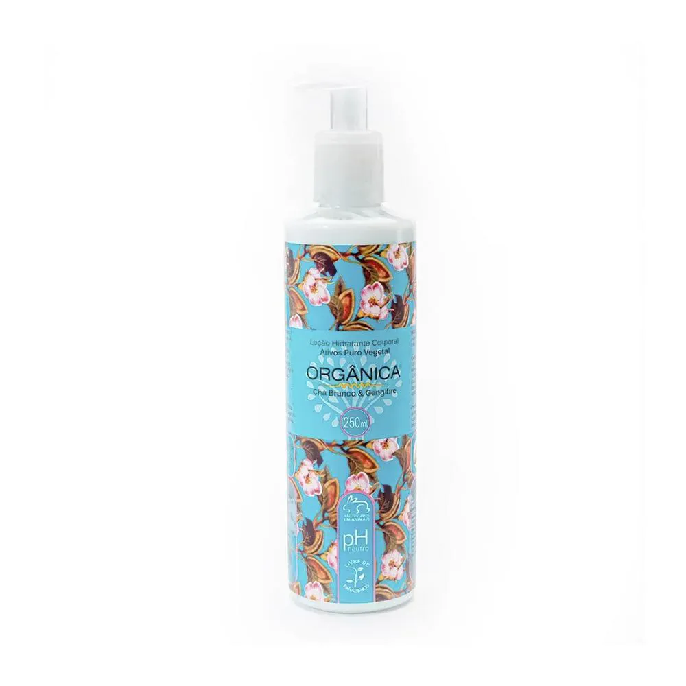 Orgânica Chá Branco e Gengibre Hidratante Corporal 250Ml