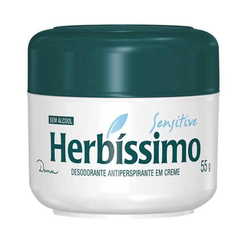 Desodorante Herbissimo Creme Sensitive 55grs