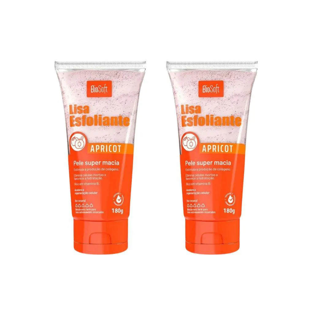 Creme Esfoliante Soft Hair 180g Apricort - Kit C / 2un