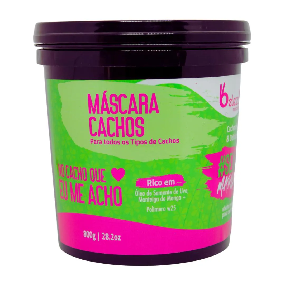 Máscara Capilar no Cacho Que Eu Me Acho Beleza Marcante 800G