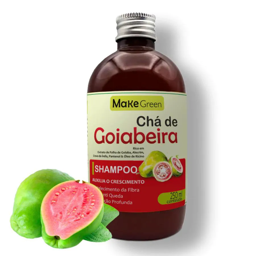 Shampoo Máscara Tônico Tratamento Crescimento e Antiqueda Queda Chá de Goiabeira - 500ml