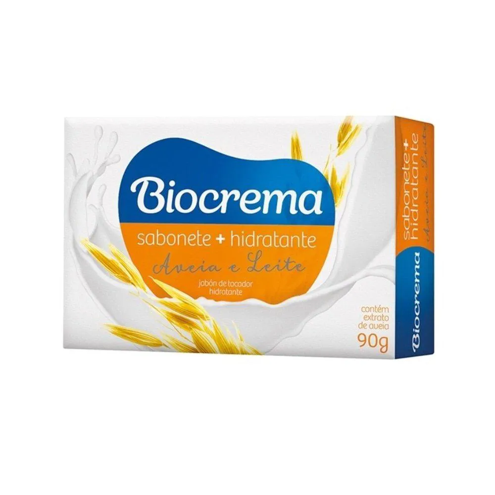 Sabonete Biocrema Aveia 90g Embalagem com 12 unidades