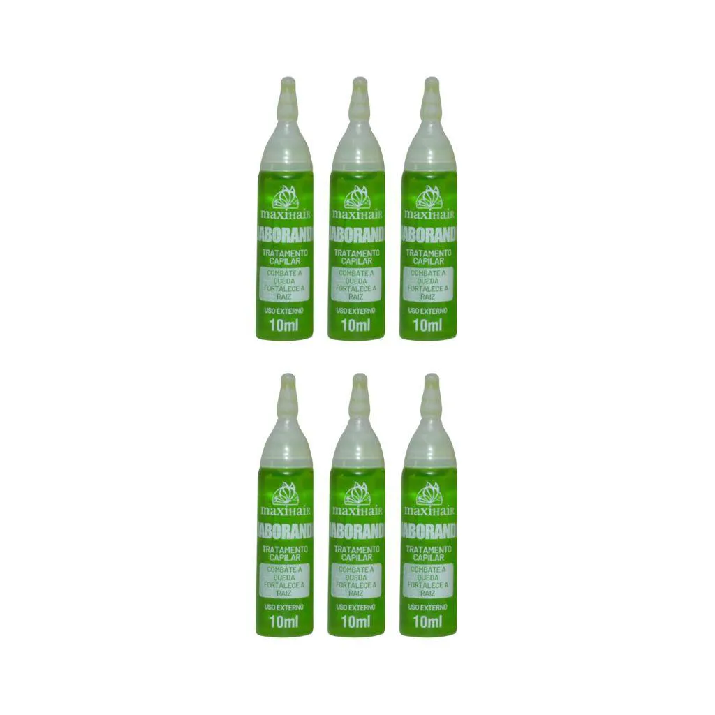 Ampola de Vitamina Maxihair 10ml Jaborandi - Kit C / 6un