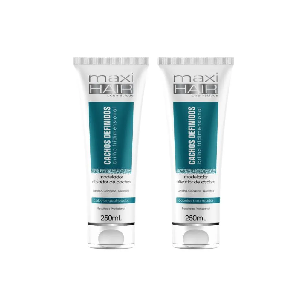 Modelador e Ativador de Cachos Maxihair 250ml - Kit C / 2un