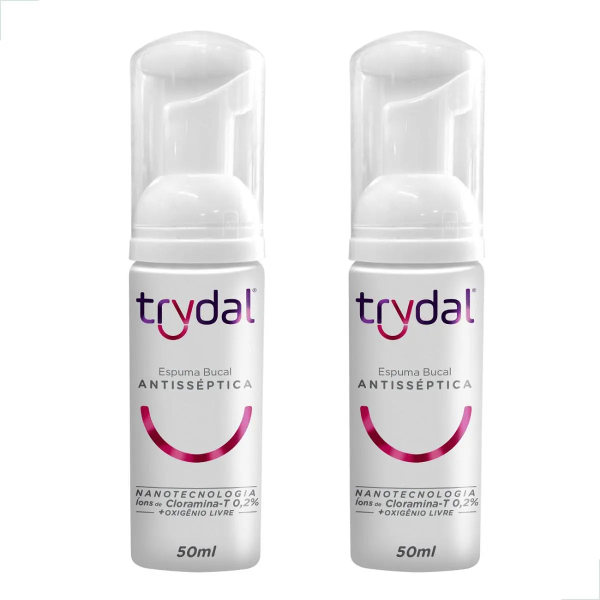 Kit Espuma Trydal Duo Antisséptico Uso Diário Sem Enxague Bolsa Viagem Necessaire Mochila