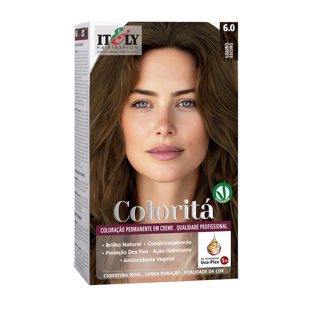 Coloração em Creme Itely Coloritá 1 Unidade - 6.0 Louro Escuro