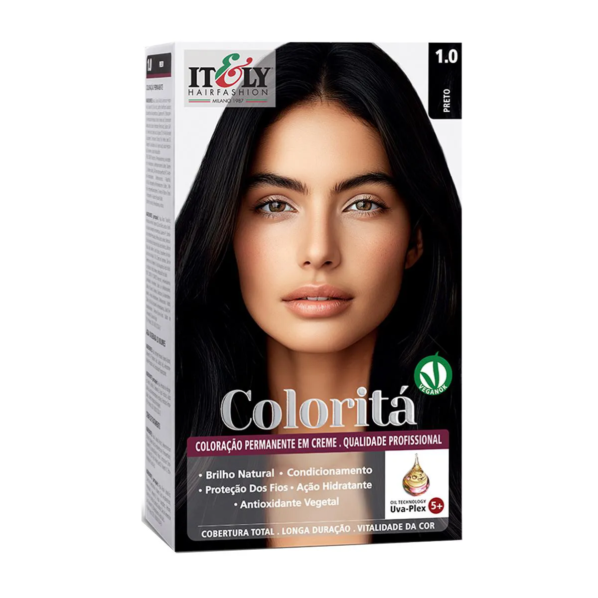 Coloração em Creme Itely Coloritá 1 Unidade - 1.0 Preto