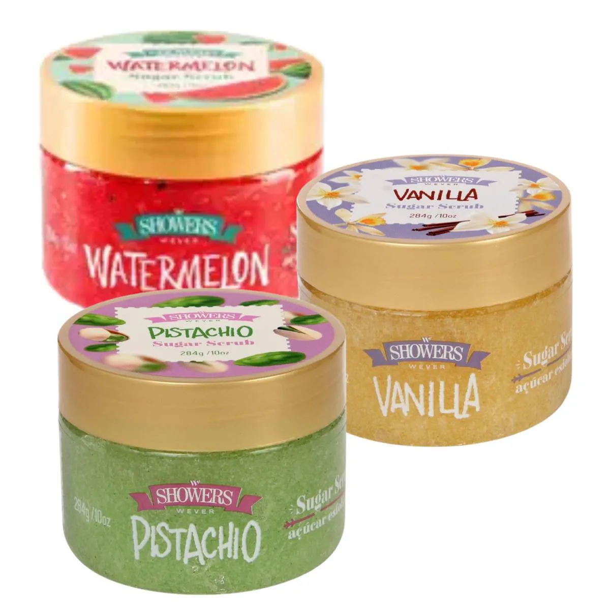 Kit C3 Esfoliante Corporal Watermelon, Vanilla e Pistachio - Wever
