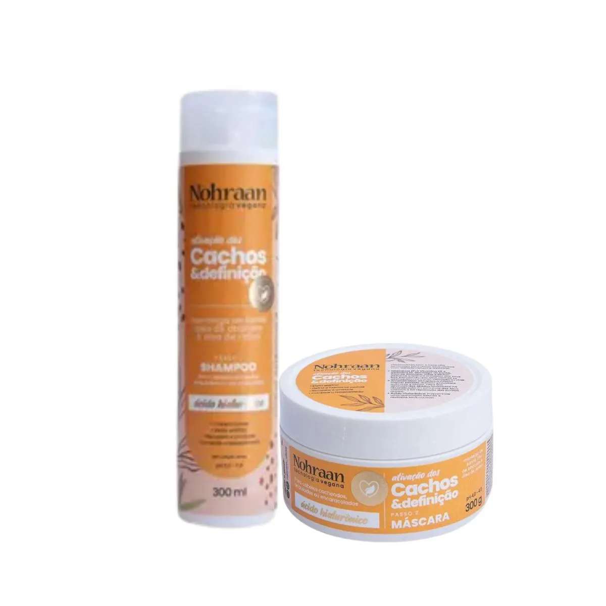 Kit Shampoo + Máscara Cachos e Definição – Nohraan