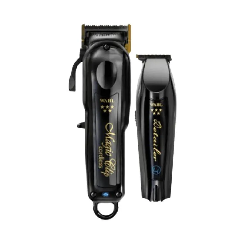 Wahl Kit Barber Combo 1 Magic Clip Cordless e 1 Detailer Cordless Bivolt Linha Profissional