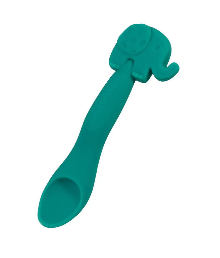 Colher em Silicone para Papinha Elefante Ollie - Marcus &amp; Marcus