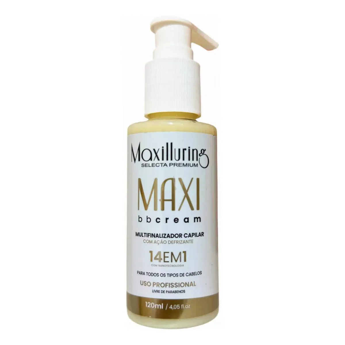 MAXLLURING - MAXI BB CREAM - MULTIFINALIZADOR 14 EM 1 - 120 ML