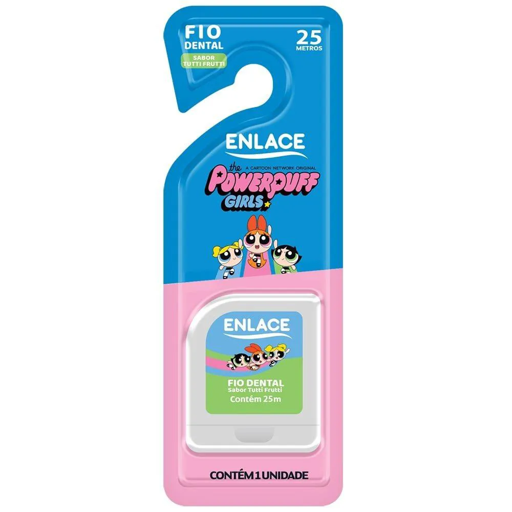 Fio Dental Enlace Meninas Super Poderosas 12x25m