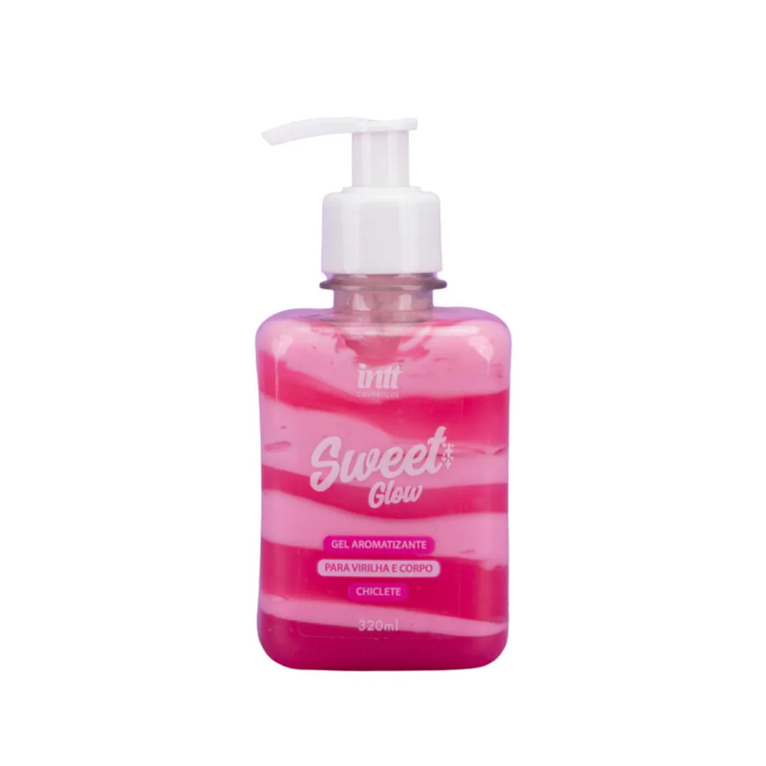Gel Hidratante Aromatizante Sweet Glow Virilha E Corpo Chiclete Beijável - Intt Cosméticos