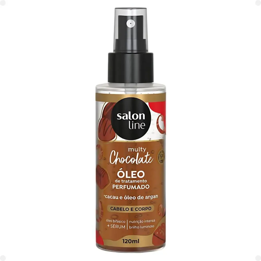 Óleo Bifásico Perfumado Salon Line Multy Chocolate Cabelo e Corpo 120ml