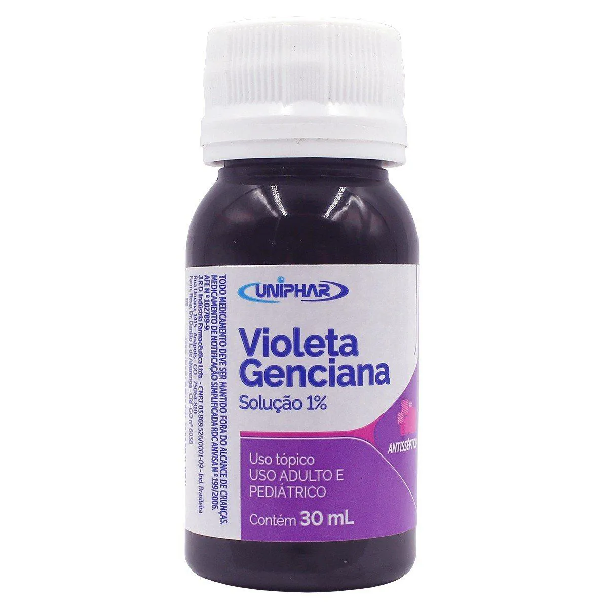 Violeta Genciana Solução 1% 30ml Uniphar