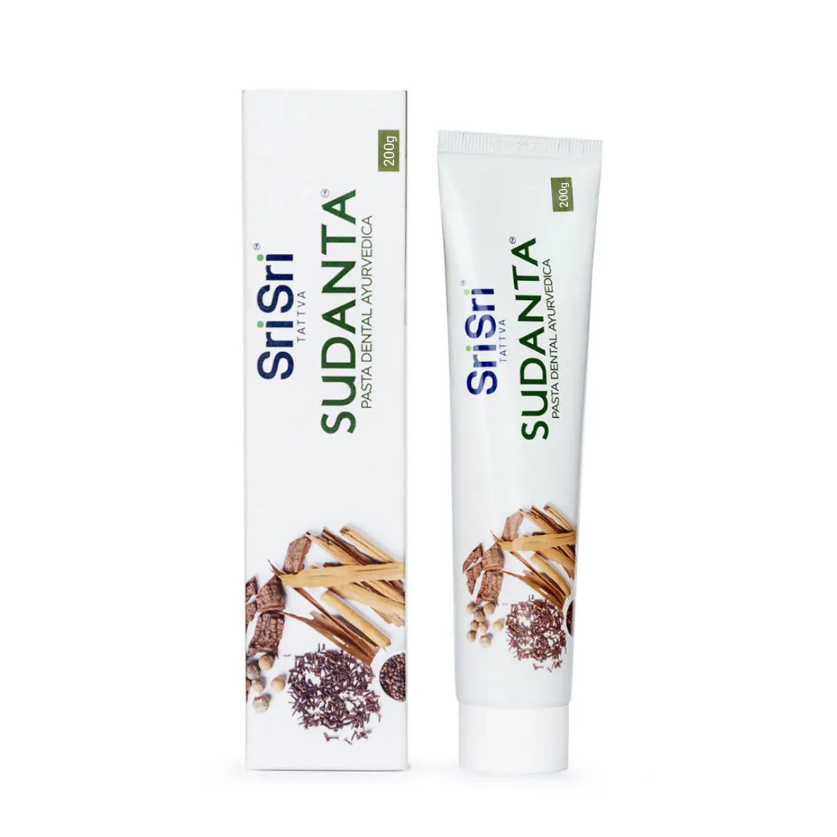 Creme Dental Sri Sri Tattva Sudanta Ayurvédica Canela 200g